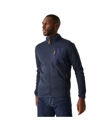 Mens kitom full zip fleece jacket navy marl Regatta