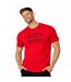 T-shirt homme col rond en jersey 140grm imprimé devant Log5 Vondutch-1