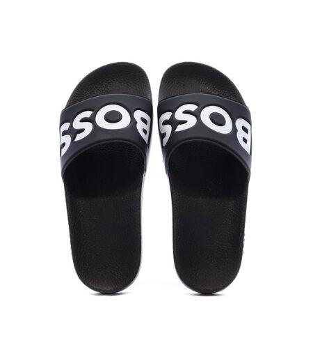 Claquettes noir homme hugo boss aryeh