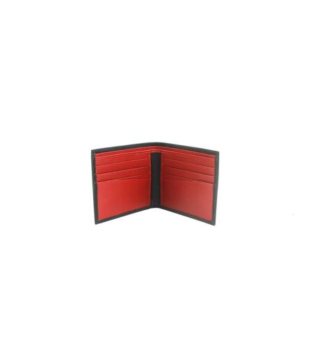 Eastern Counties Leather Carter Leather Slimline Card Wallet (Black/Red) (One Size) - UTEL365