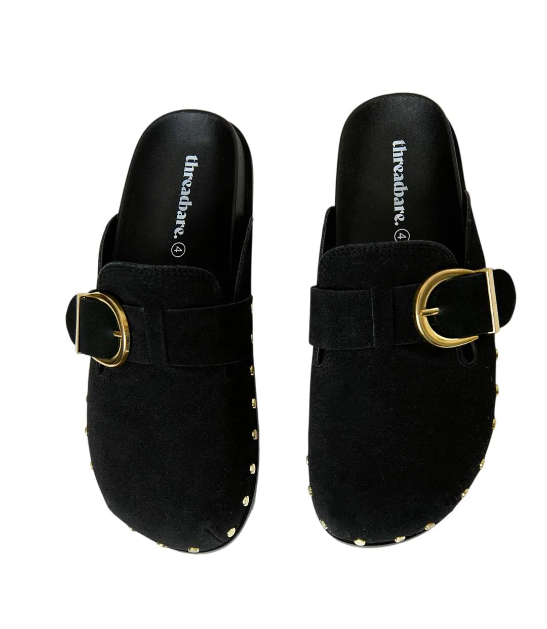 Mules Urbania Femme Noir Threadbare-2