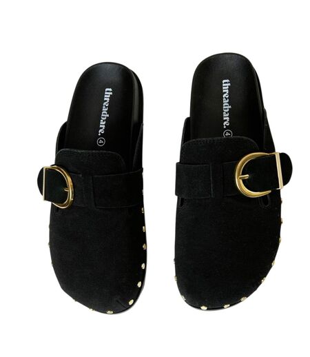 Mules Urbania Femme Noir Threadbare