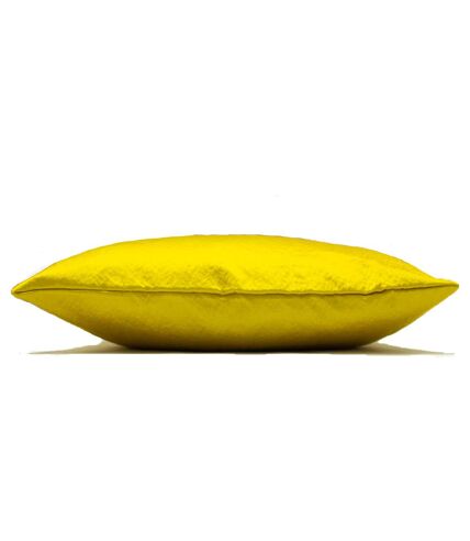 Riva Home Palermo Cushion Cover with Metallic Sheen Design. (Limon Yellow)