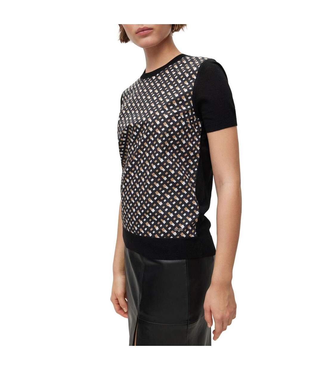 Sweat Manches Courtes Fordana Femme Brillant Boss-4