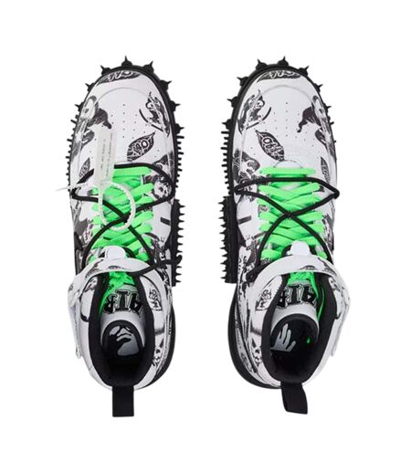Chaussures Motif/style Imprimé Graphique Air Force Femme Blanc Noir Nike