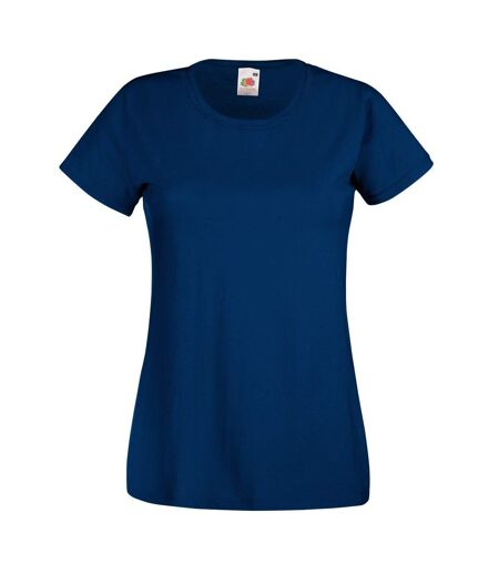 Fruit Of The Loom Ladies/Womens Lady-Fit Valueweight Short Sleeve T-Shirt (Navy) - UTBC1354