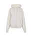 Veste À Capuche Femme Blanc Cassé Chiné USA-2