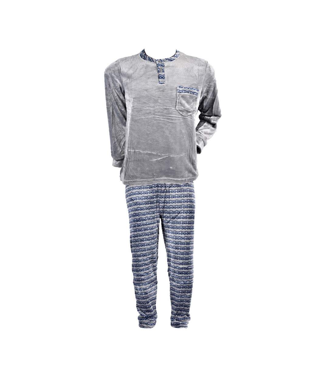 Pyjama Homme POLAIRE ECO 2545 GRIS-2