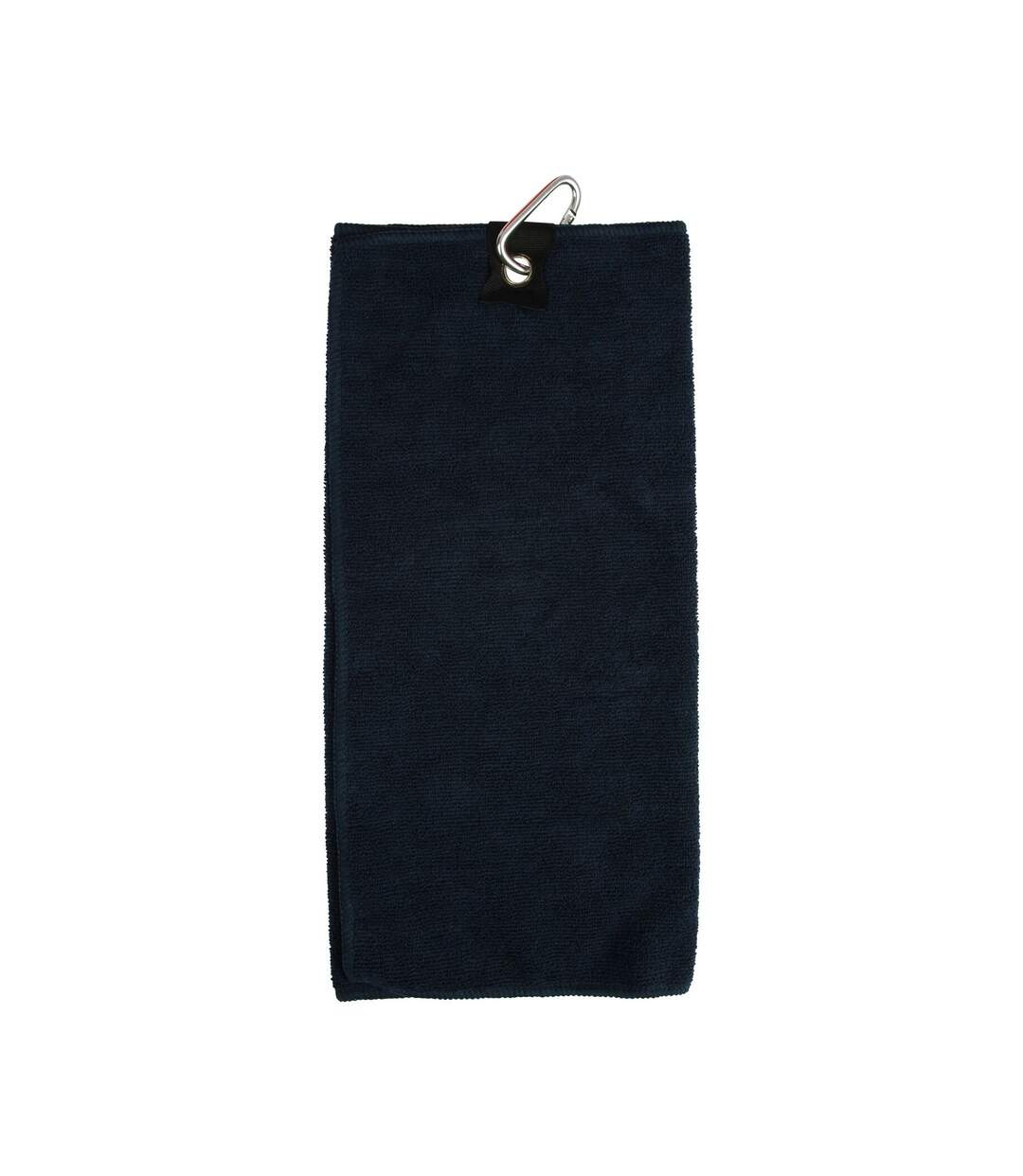 Serviette De Golf Taille Unique Bleu Marine Towel City-1