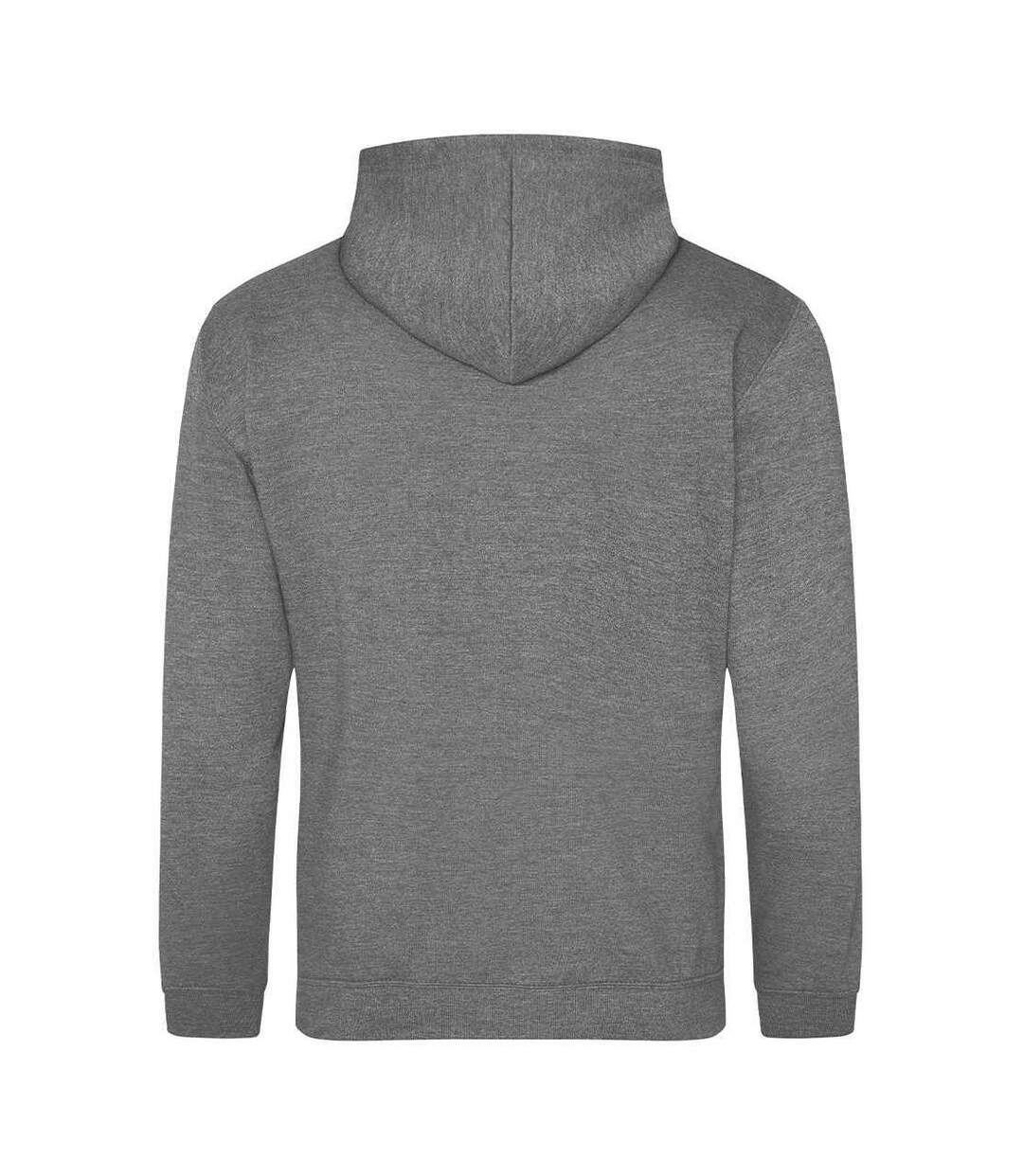 Sweat À Capuche Adulte Graphite Chiné Awdis-2