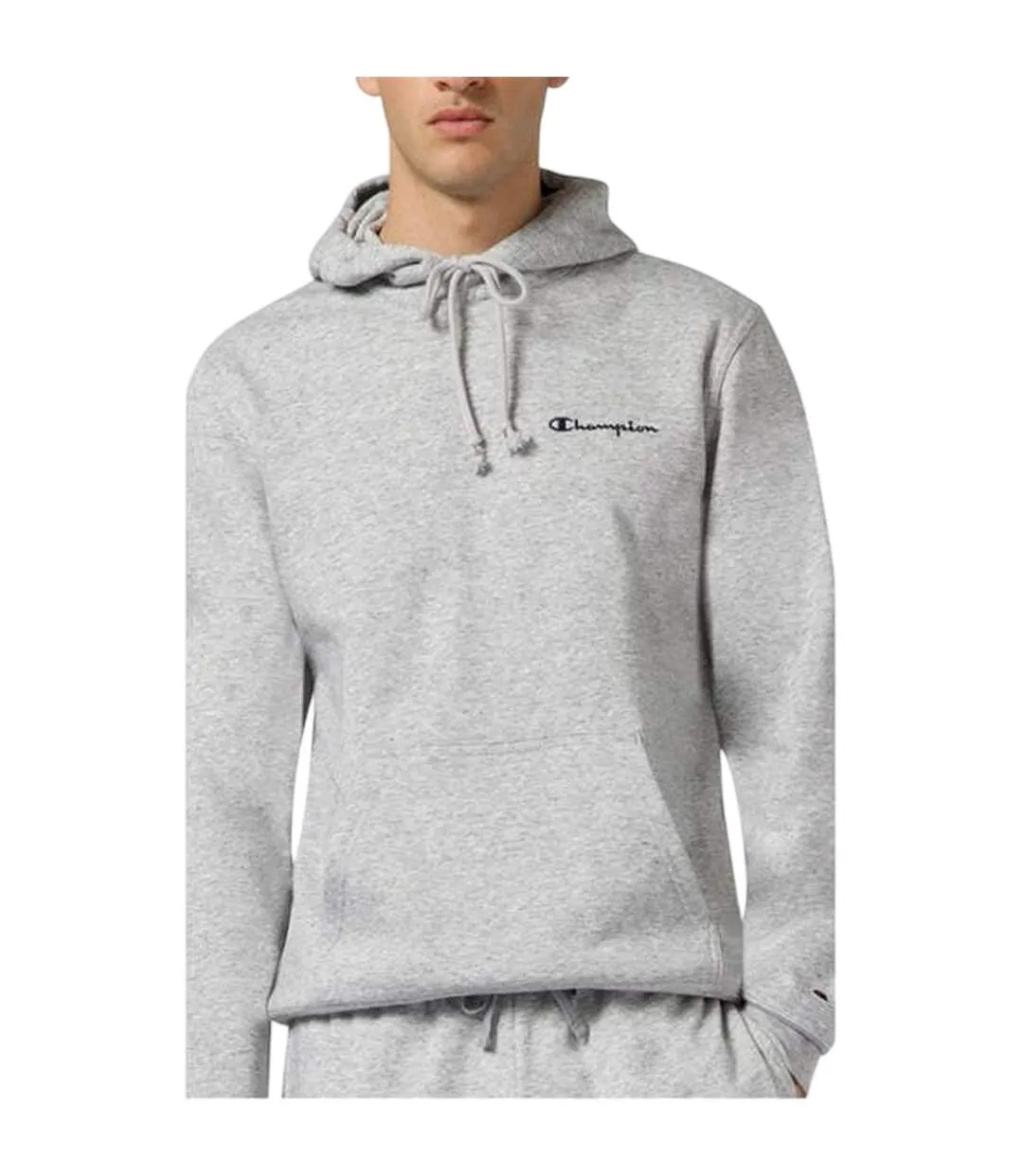 Mens Fleece Hoodie Grey Champion-3