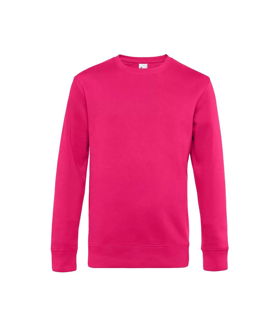 Mens king sweatshirt magenta pink B&C