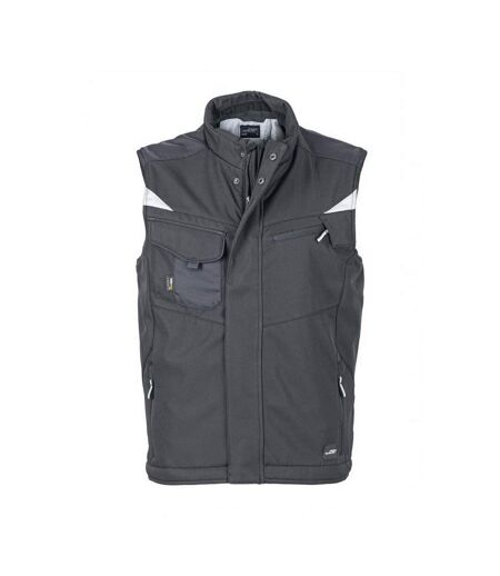 Veste Sans Manches Craftsmen Adulte Noir James And Nicholson