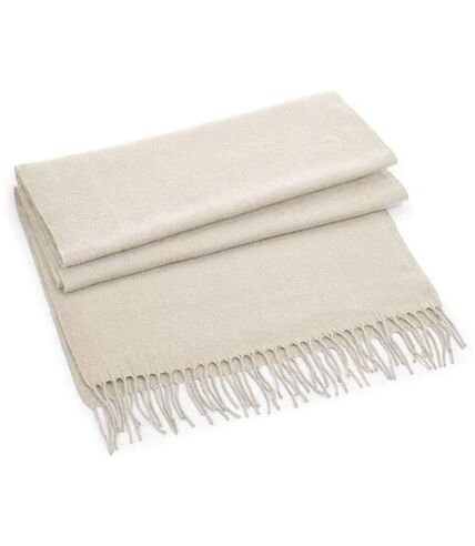 Beechfield Unisex Classic Woven Oversized Scarf (Almond) (One Size)