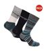 Pack Of 3  Unisex Adult Socks  Grey Multicoloured Wrangler-1
