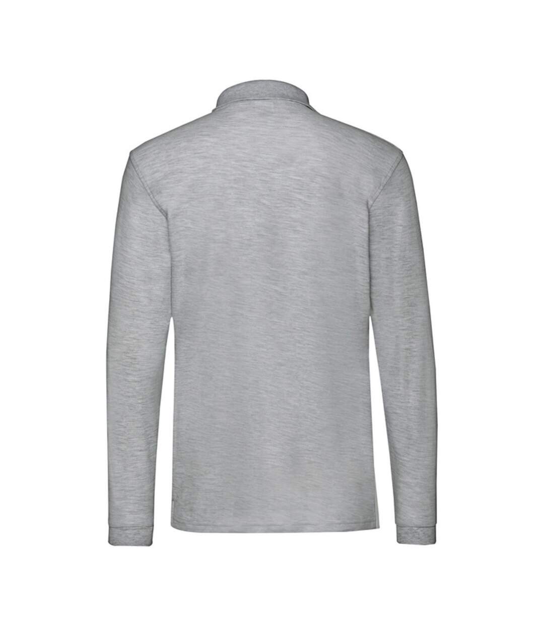 Polo premium homme gris clair chiné Fruit of the Loom-2