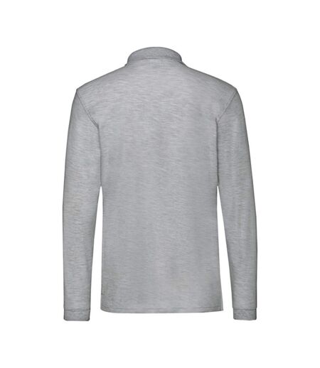 Polo premium homme gris clair chiné Fruit of the Loom