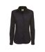 B&C Womens/Ladies Sharp Twill Long Sleeve Shirt (Black) - UTBC123
