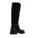 Womens/ladies teller casual leather knee-high boots black Dune London-2