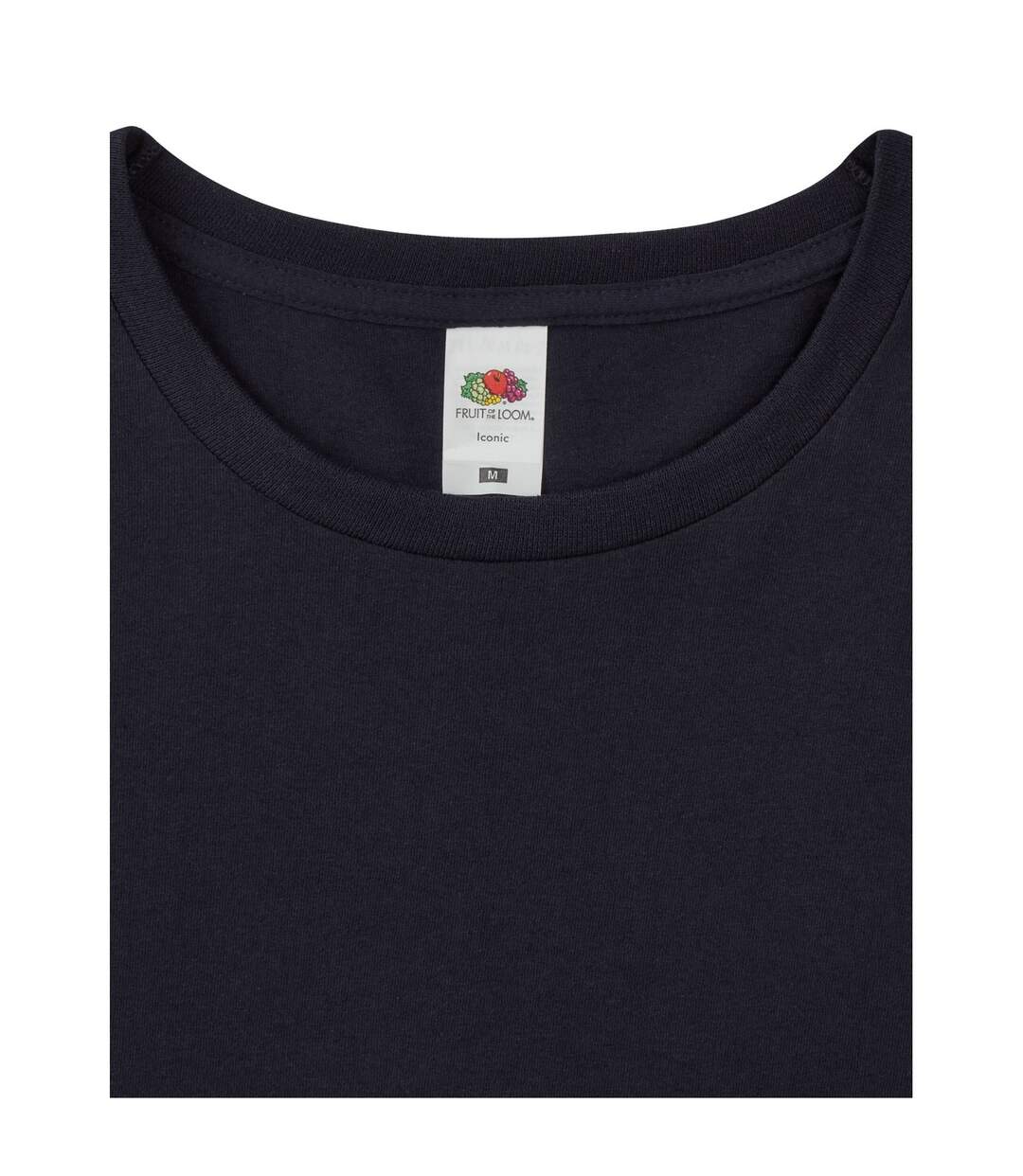 T-shirt Iconic Adulte Bleu Marine Sombre Fruit Of The Loom-3