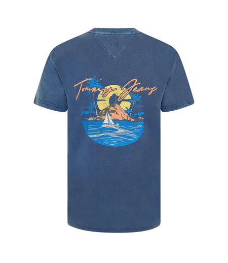 T-shirt Motif/style Scène De Voile Homme Bleu Marine Foncé Tommy Jeans
