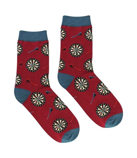 Mr Sparrow - Chaussettes fantaisie fléchettes homme en bambou douces