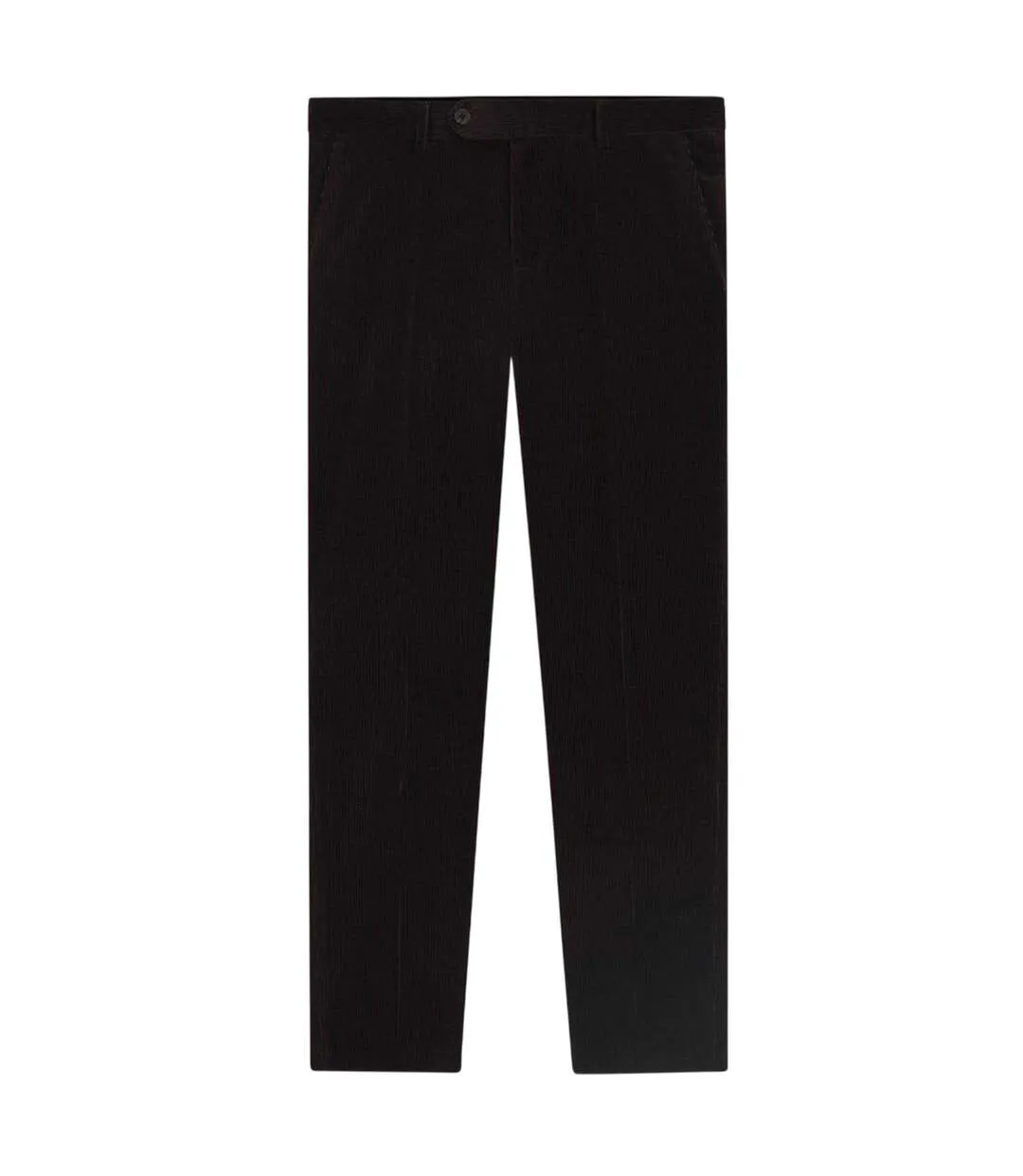 Mens Beckham Striped Pleat Front Trousers Brown Boss-2