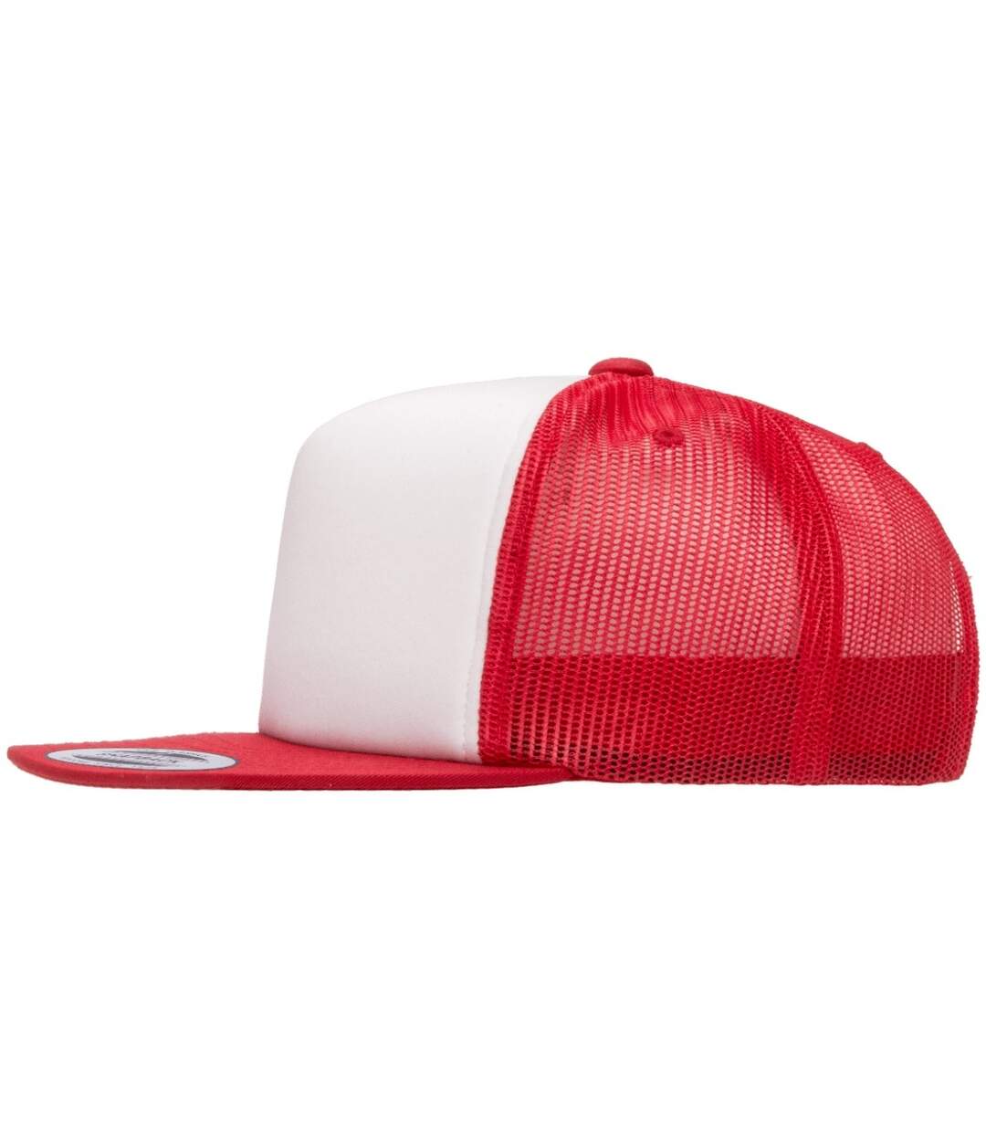 Casquette trucker blanc / rouge Yupoong-3