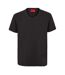 Mens Plain V Neck T-shirt Black Hugo-1