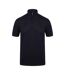 Mens stretch polo shirt oxford navy Henbury