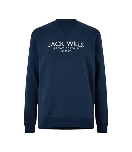 Sweat Motif/style Logo Brodé Belvue Homme Bleu Marine Jack Wills