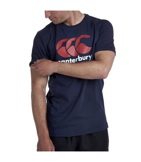Canterbury Mens CCC Logo T-Shirt (Navy/Red/White)
