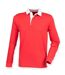 Mens premium rugby shirt red Front Row