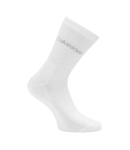 Lot De 3  Chaussettes Motif/style Logo Femme Blanc Calvin Klein