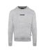 Mens Cotton Blend Ribbed Collar Regular Sweatshirt Grey Aquascutum-1