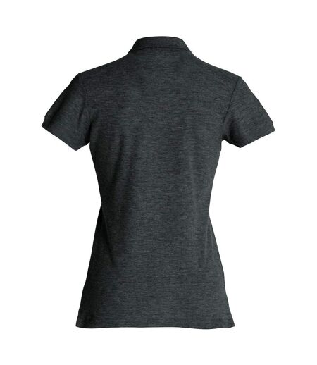 Clique Womens/Ladies Melange Polo Shirt (Anthracite)