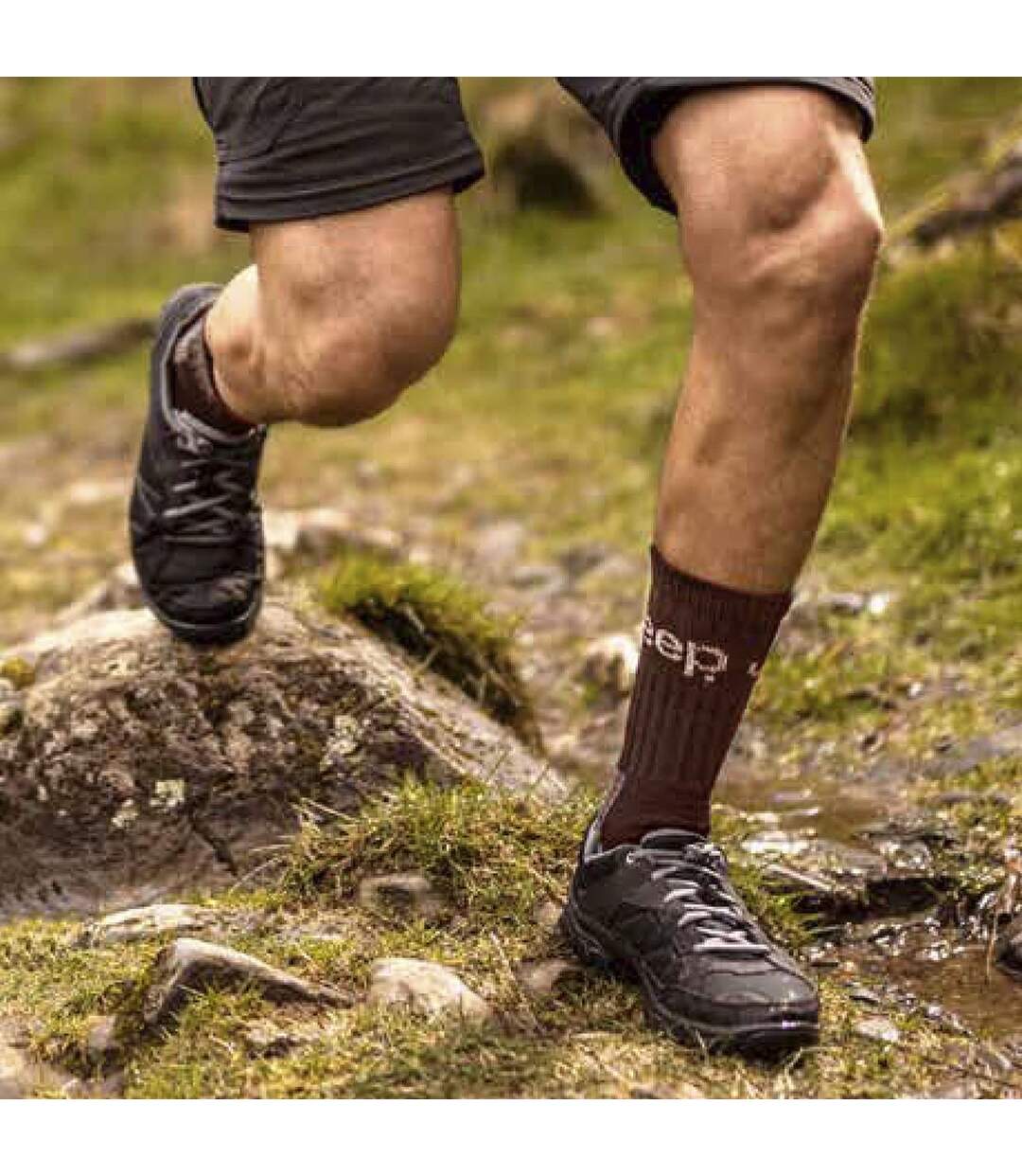 3 Paires Chaussettes de Randonnée Homme Coton-4
