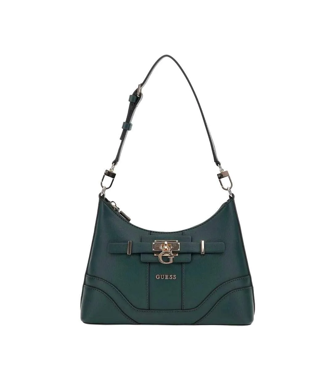 Sac à bandoulière vert femme guess greyson-1