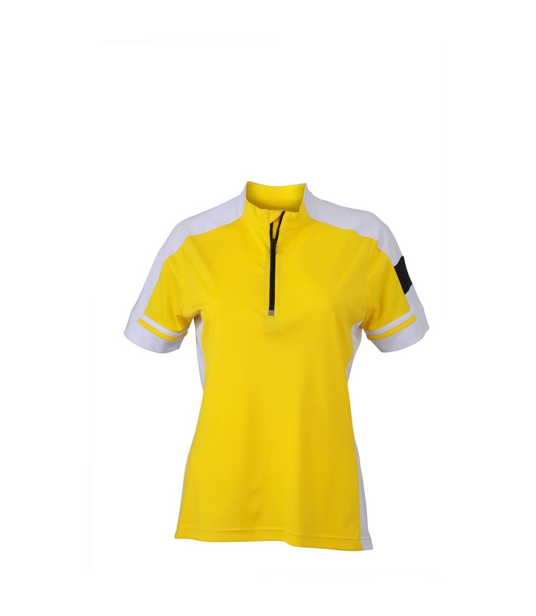 maillot cycliste - femme - JN451 - jaune-1