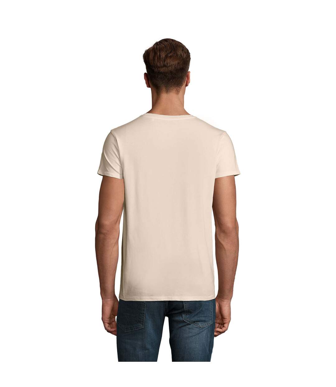 T-shirt Crusader Homme Beige Pâle SOLS-3