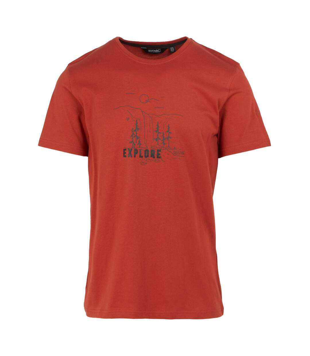 T-shirt Cline Explore Homme Ocre Rouge Regatta-2