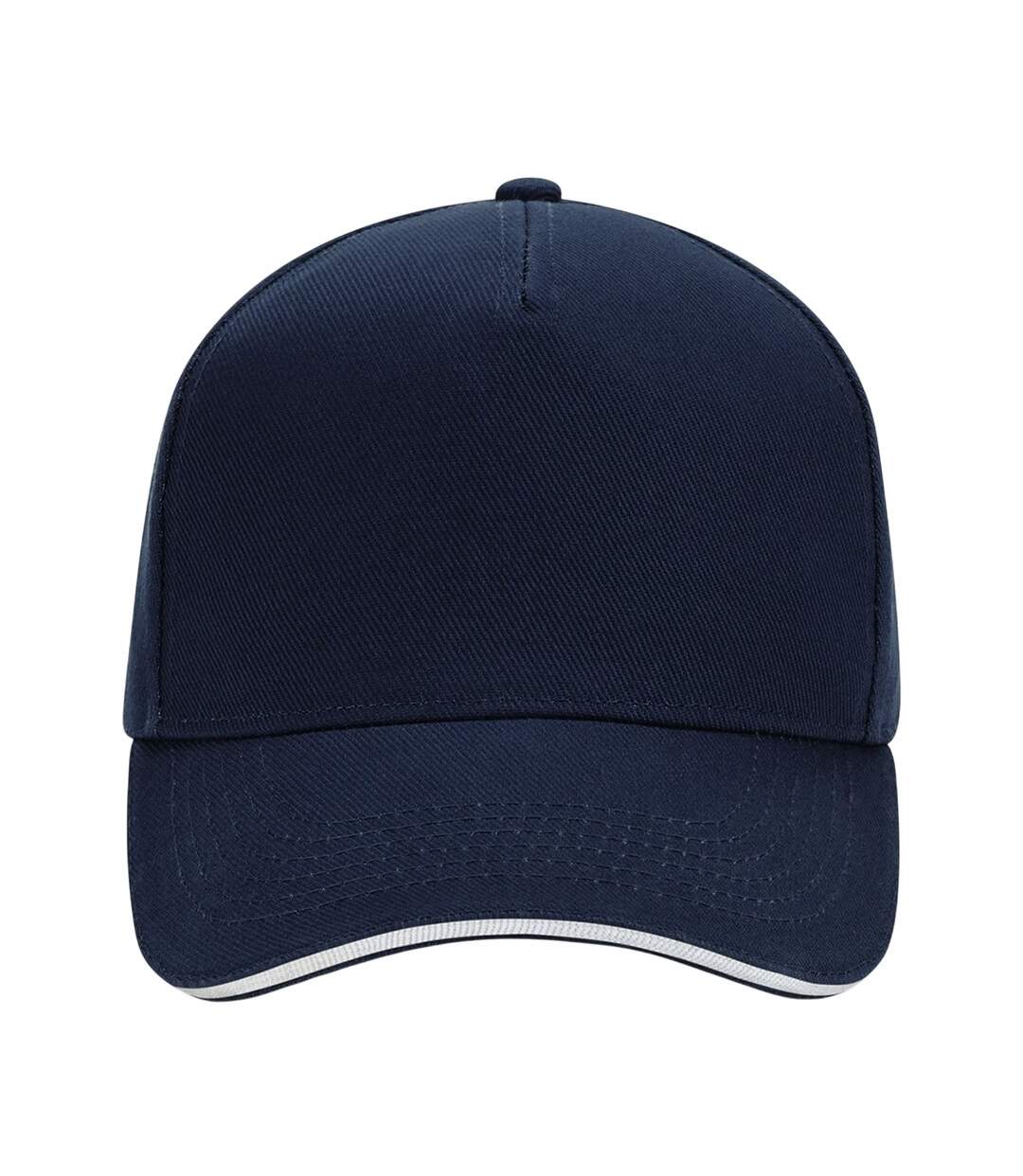 Casquette De Baseball Motif/style 5 Panneaux Ultimate Bleu Marine Français Blanc Beechfield-1