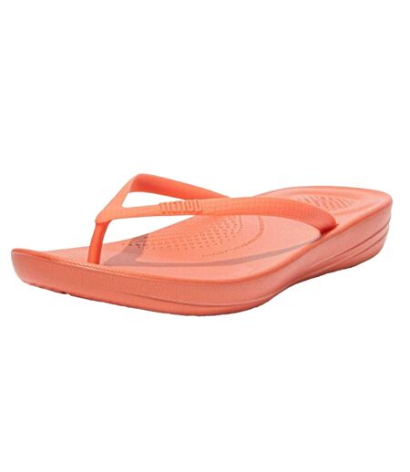 Womens/ladies Iqushion Flip Flops Coral Fit Flop