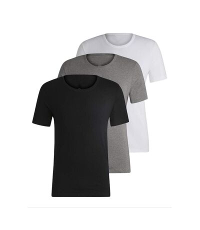 x3 T-shirt Noir/Blanc/Gris Homme LBO 266568 - L