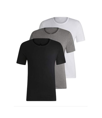 x3 T-shirt Noir/Blanc/Gris Homme LBO 266568 - M