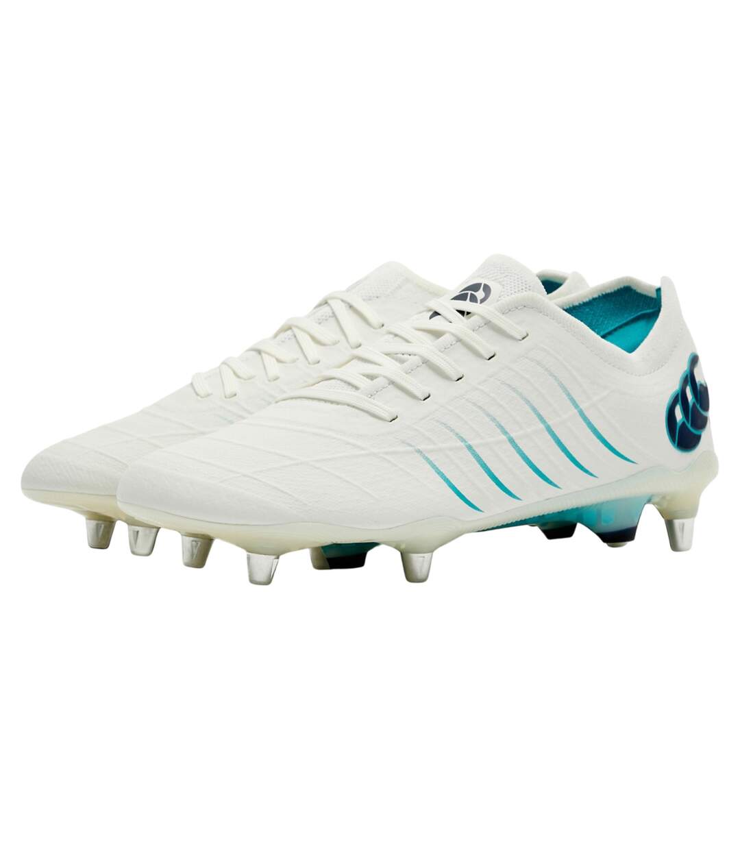 Mens Phoenix 2.0 Elite Soft Ground Rugby Boots White Green Canterbury-4