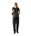 Womens/ladies Waterproof Straight Leg Over Trousers Black Regatta-1