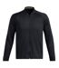 Mens Curry Moisture Wicking Raglan Travel Jacket Triple Black Under Armour-2