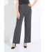 Pantalon droit taille élastiquée maille sequins-1