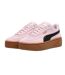 Womens/ladies Club Era Ii Suede Platform Trainers Pink Navy Gum Puma-3